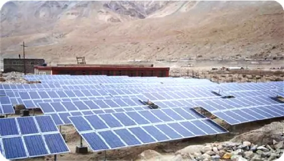 Largest Vertical Solar Farm in Ladakh