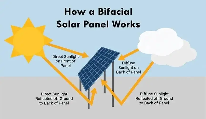 Bifacial Panels Diagram