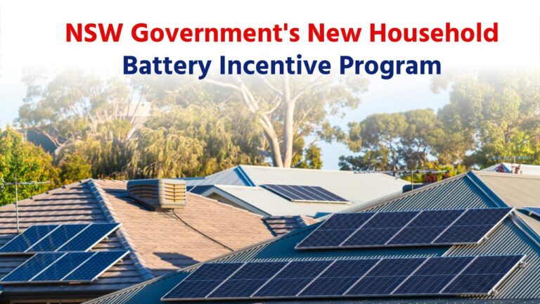 NSW Government's New Household Battery Incentive Program