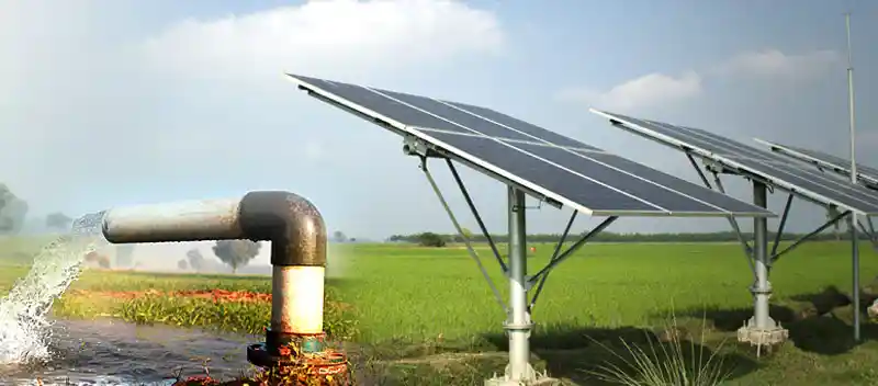 3 HP Solar water pump सिस्टम में उपकरण