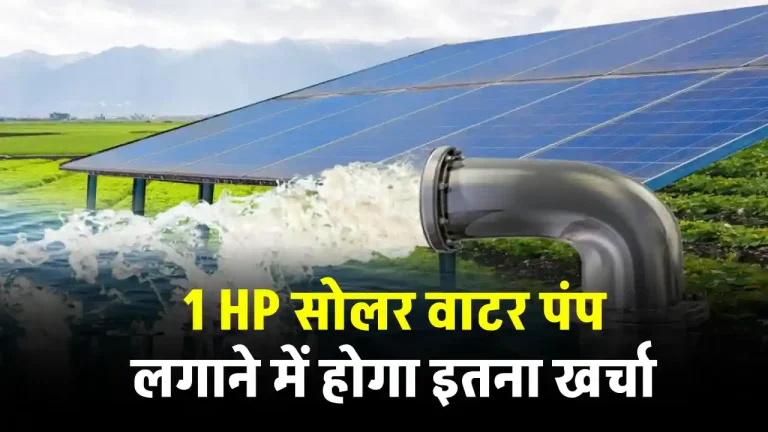 1 HP सोलर वाटर पंप लगाने में कितना होगा खर्च और कितनी मिलेगी सब्सिडी, देखें