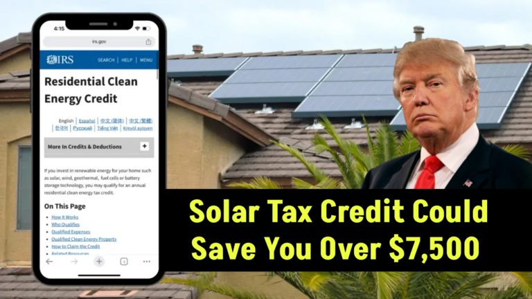 This One Solar Tax Credit Could Save You Over $7,500 — But Most Americans Don’t Even Know It Exists!