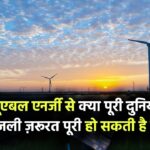 क्या रिन्यूएबल एनर्जी से पूरी दुनिया की बिजली ज़रूरत पूरी हो सकती है?