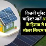 कितनी यूनिट बिजली चाहिए? जानें आपके लोड के हिसाब से कितने kW का सोलर सिस्टम सही रहेगा