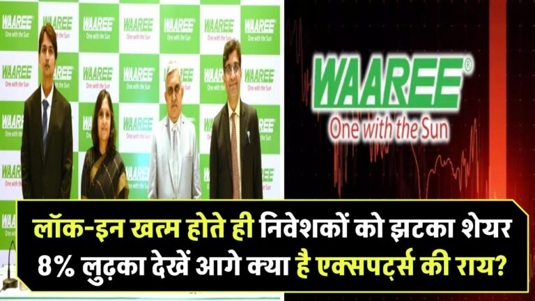 Waaree Energies Share Price: लॉक-इन खत्म होते ही निवेशकों को झटका! शेयर 8% लुढ़का – आगे क्या है एक्सपर्ट्स की राय?