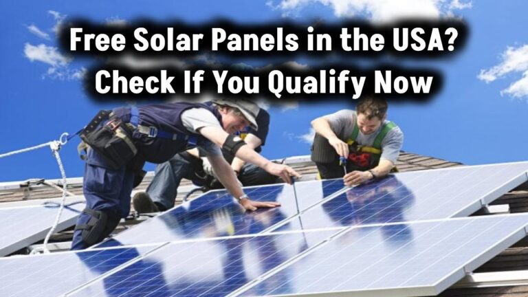 Eligibility for free solar panels government grant in usa