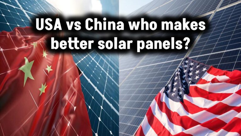 Solar panels made in USA vs China