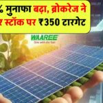 154% मुनाफा बढ़ने पर ब्रोकरेज हुआ बुलिश, सोलर स्टॉक के लिए ₹350 का टारगेट