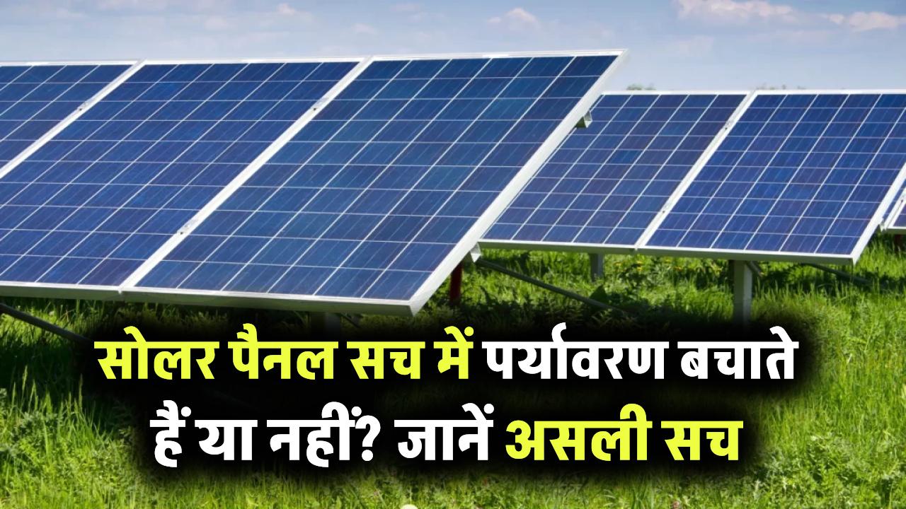 क्या सोलर पैनल से सच में बचता है पर्यावरण? जानिए इसके पीछे की हकीकत