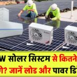 3kW सोलर सिस्टम पर कितने AC चल सकते हैं? जानिए लोड कैलकुलेशन और पावर डिटेल्स