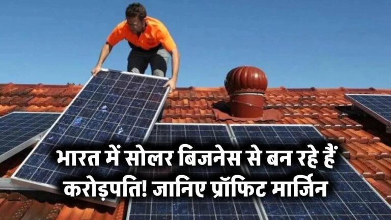 भारत में सोलर बिजनेस से बन रहे हैं करोड़पति! जानिए प्रॉफिट मार्जिन