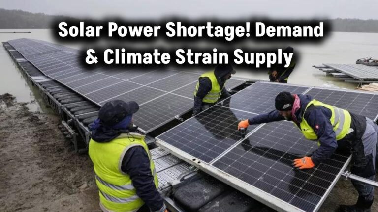 Solar Power Shortage: Demand & Climate Strain Supply
