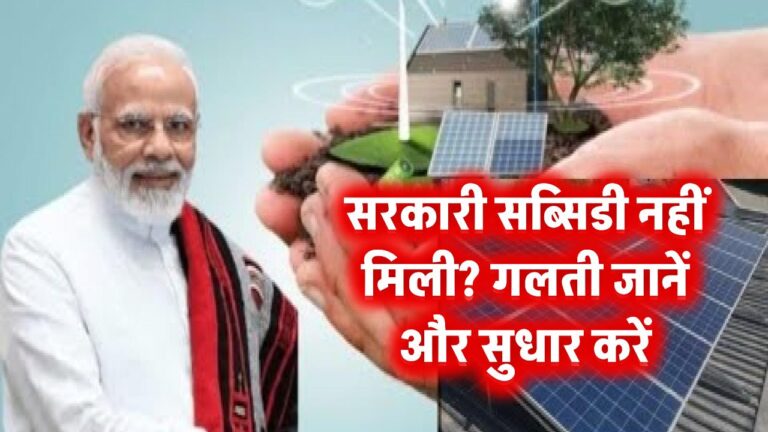 सरकारी सब्सिडी नहीं मिली? जानिए कहां हुई गलती और कैसे करें सुधार