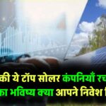 भारत की ये टॉप सोलर कंपनियाँ बदल रही हैं ऊर्जा का भविष्य, क्या आपने इनमें निवेश किया?