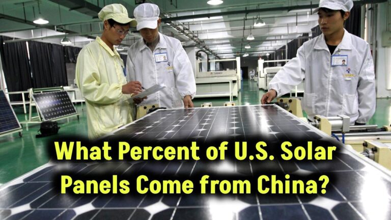 what percentage of u.s. solar panels are made in china