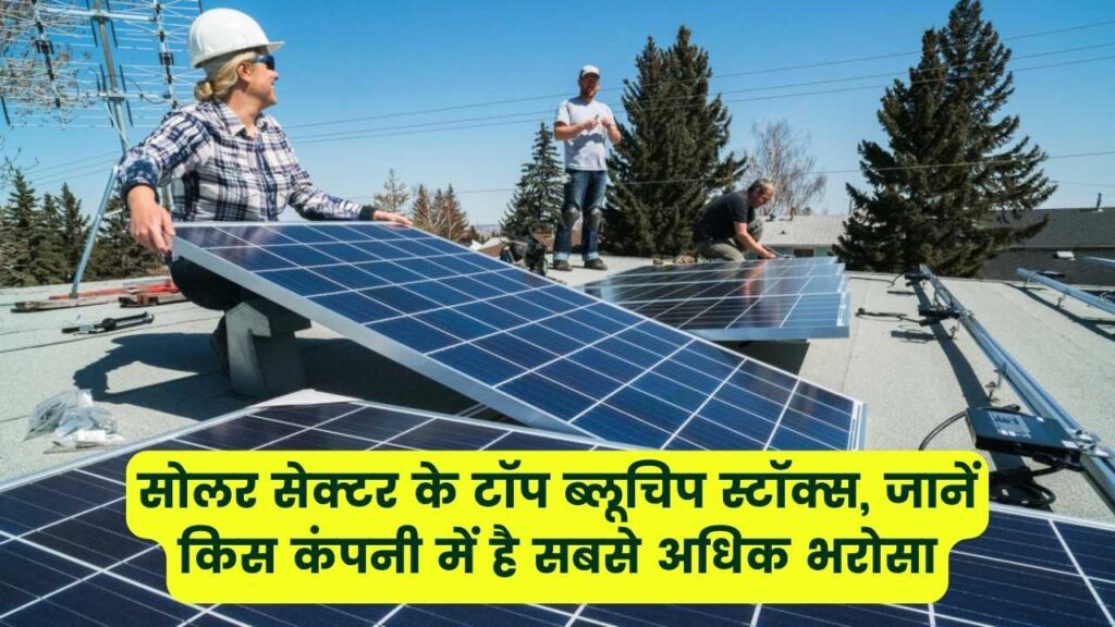 सोलर सेक्टर के टॉप ब्लूचिप स्टॉक्स, जानिए किन कंपनियों में है सबसे ज्यादा भरोसा