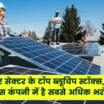 सोलर सेक्टर के टॉप ब्लूचिप स्टॉक्स, जानिए किन कंपनियों में है सबसे ज्यादा भरोसा