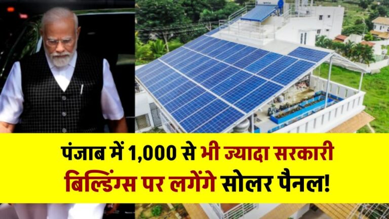 पंजाब में लगेंगे 1,000 से ज्यादा सरकारी बिल्डिंग्स पर सोलर पैनल! PSPCL की ₹123 करोड़ की योजना को मिली मंजूरी