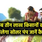 अब बिजली बिल से मिलेगी पूरी राहत, तीन लाख किसानों को मिलेगा सोलर पंप! जानें कैसे